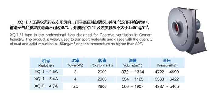 XQ系列高壓離心風(fēng)機(jī)